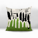 Kisha Abstract Reversible Indoor/Outdoor Square Pillow