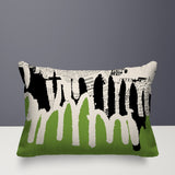 Kisha Abstract Reversible Indoor/Outdoor Rectangle Pillow