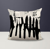 Kisha Abstract Reversible Indoor/Outdoor Square Pillow