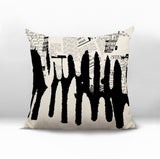 Kisha Abstract Reversible Indoor/Outdoor Square Pillow