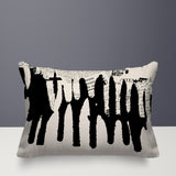Kisha Abstract Reversible Indoor/Outdoor Rectangle Pillow