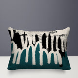 Kisha Abstract Reversible Indoor/Outdoor Rectangle Pillow
