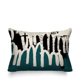 Kisha Abstract Reversible Indoor/Outdoor Rectangle Pillow