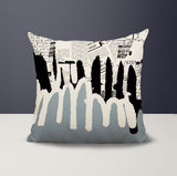 Kisha Abstract Reversible Indoor/Outdoor Square Pillow