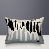 Kisha Abstract Reversible Indoor/Outdoor Rectangle Pillow
