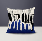 Kisha Abstract Reversible Indoor/Outdoor Square Pillow