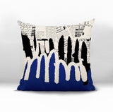 Kisha Abstract Reversible Indoor/Outdoor Square Pillow