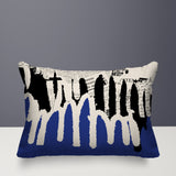 Kisha Abstract Reversible Indoor/Outdoor Rectangle Pillow