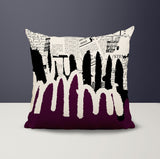 Kisha Abstract Reversible Indoor/Outdoor Square Pillow
