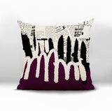 Kisha Abstract Reversible Indoor/Outdoor Square Pillow