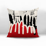 Kisha Abstract Reversible Indoor/Outdoor Square Pillow