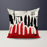 Kisha Abstract Reversible Indoor/Outdoor Square Pillow