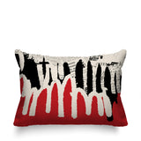 Kisha Abstract Reversible Indoor/Outdoor Rectangle Pillow