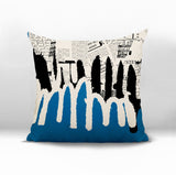 Kisha Abstract Reversible Indoor/Outdoor Square Pillow