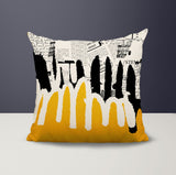 Kisha Abstract Reversible Indoor/Outdoor Square Pillow
