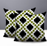 Kiso 2 Sets Indoor/Outdoor Reversible Square Pillow