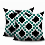 Kiso 2 Sets Indoor/Outdoor Reversible Square Pillow