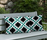 Kiso 2 Sets Indoor/Outdoor Reversible Rectangular Pillow
