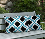 Kiso 2 Sets Indoor/Outdoor Reversible Rectangular Pillow