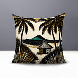 Kitar Island PalmReversible Indoor/Outdoor Square Pillow