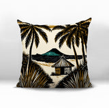 Kitar Island PalmReversible Indoor/Outdoor Square Pillow