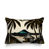 Kitar Island Palmreversible Indoor/Outdoor Rectangular Pillow
