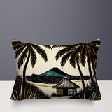 Kitar Island Palmreversible Indoor/Outdoor Rectangular Pillow