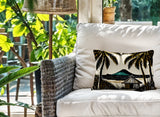 Kitar Island Palmreversible Indoor/Outdoor Rectangular Pillow