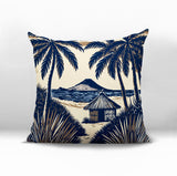 Kitar Island PalmReversible Indoor/Outdoor Square Pillow