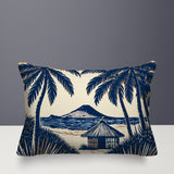 Kitar Island Palmreversible Indoor/Outdoor Rectangular Pillow