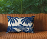Kitar Island PalmReversible Indoor/Outdoor Square Pillow