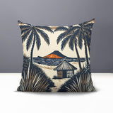 Kitar Island PalmReversible Indoor/Outdoor Square Pillow
