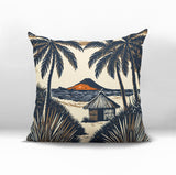 Kitar Island PalmReversible Indoor/Outdoor Square Pillow