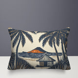 Kitar Island Palmreversible Indoor/Outdoor Rectangular Pillow