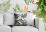 Kitar Island PalmReversible Indoor/Outdoor Square Pillow