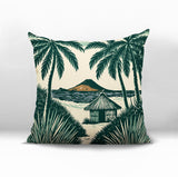 Kitar Island PalmReversible Indoor/Outdoor Square Pillow