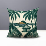Kitar Island PalmReversible Indoor/Outdoor Square Pillow