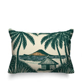 Kitar Island Palmreversible Indoor/Outdoor Rectangular Pillow
