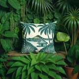 Kitar Island PalmReversible Indoor/Outdoor Square Pillow