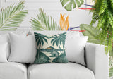 Kitar Island PalmReversible Indoor/Outdoor Square Pillow