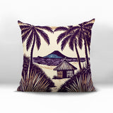 Kitar Island PalmReversible Indoor/Outdoor Square Pillow