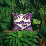 Kitar Island PalmReversible Indoor/Outdoor Square Pillow