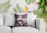 Kitar Island PalmReversible Indoor/Outdoor Square Pillow