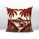 Kitar Island PalmReversible Indoor/Outdoor Square Pillow