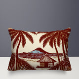 Kitar Island Palmreversible Indoor/Outdoor Rectangular Pillow