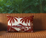 Kitar Island PalmReversible Indoor/Outdoor Square Pillow