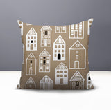 Kito Tiny Houses Reversible Indoor/Outdoor Square Pillow