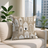 Kito Tiny Houses Reversible Indoor/Outdoor Square Pillow