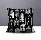 Kito Tiny Houses Reversible Indoor/Outdoor Square Pillow