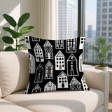 Kito Tiny Houses Reversible Indoor/Outdoor Square Pillow